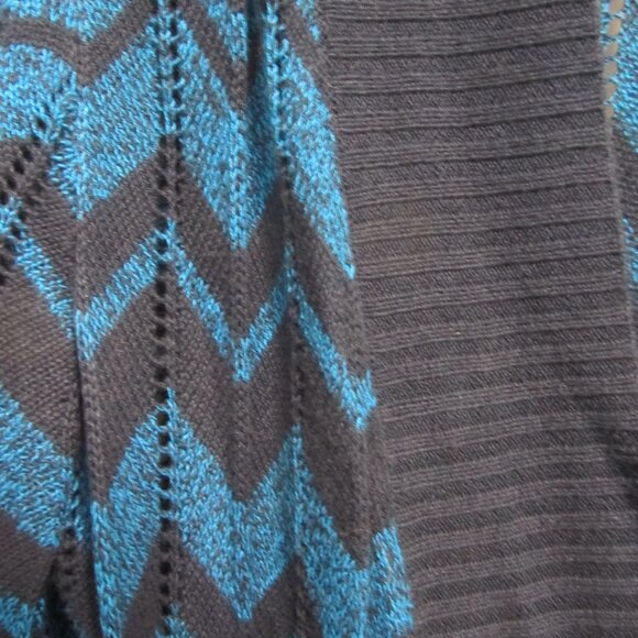 MISSONI for Target 2011 L Navy & Blue Zig Zag Chevron Long Cardigan Sweater - Picture 5 of 5